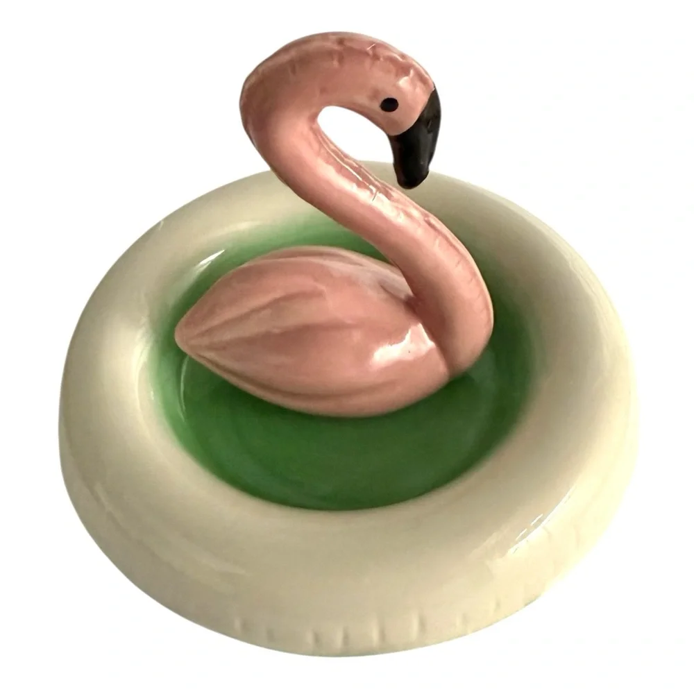 UO Flamingo Ceramic Jewelry Dish
